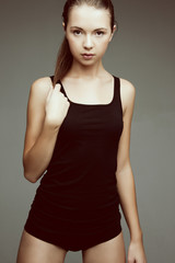 Fototapeta premium beautiful woman in cotton undrewear
