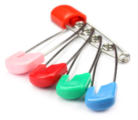Safety Pins of different colors