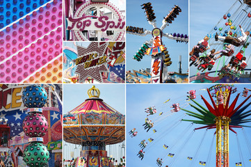 Carousel on the traditional german folk festival Oktoberfest
