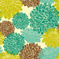 Materiał do szycia Floral seamless pattern