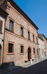 Fototapeta na wymiar House of Ludovico Ariosto. Ferrara. Emilia-Romagna. Italy.