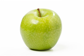 Green apple, isolated on white. Objects with Clipping Paths.
