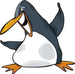 Naklejka premium happy penguin