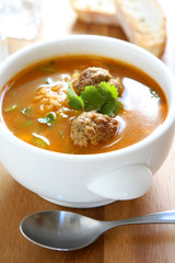 Spicy Meatball Soup