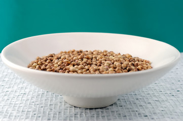 Fragrant coriander seeds