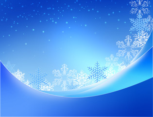 フレームと雪の結晶