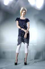 full body  beautiful woman  posing shot in studio