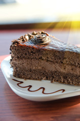 piece of chocolate cake