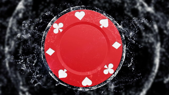 Red Chips Background in Particle - HD1080