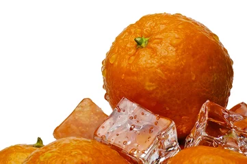 Plexiglas foto achterwand mandarijn ijs8 © tugolukof