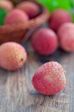Fresh lychees