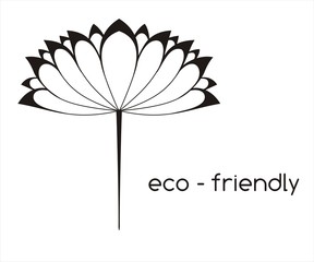 water lily , Eco friendly business logo design
