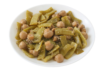 green beans with mushrooms