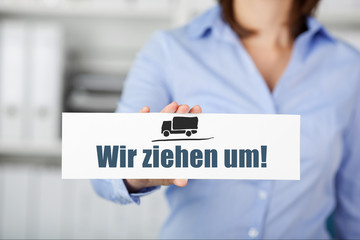 wir ziehen um