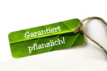 Biologisch Garantie Anhänger