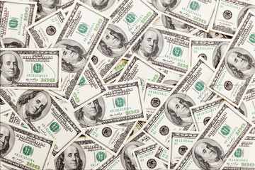 Money Pile $100 dollar bills, puzzle