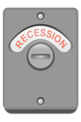 Recession concept.