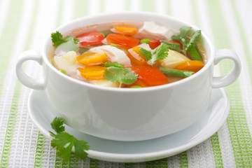 chicken soup with vegetables