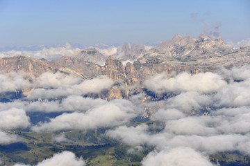 Mountain landscape in Italian Alps.