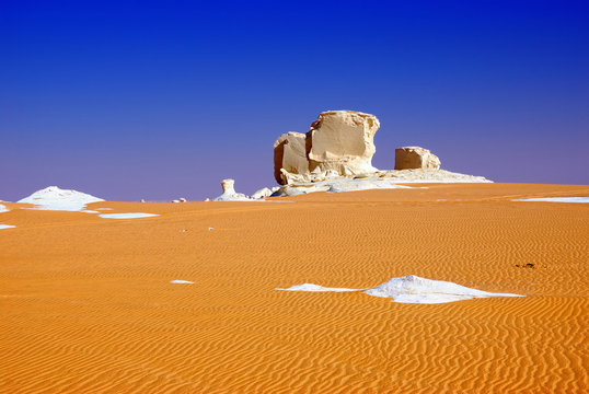 Landscape of the Sahara desert