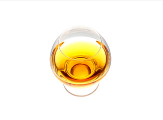 Glass with cognac