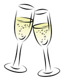 "sektgläser beim anstoßen" Stockfotos und lizenzfreie Vektoren auf