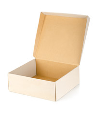 Cardboard box isolated