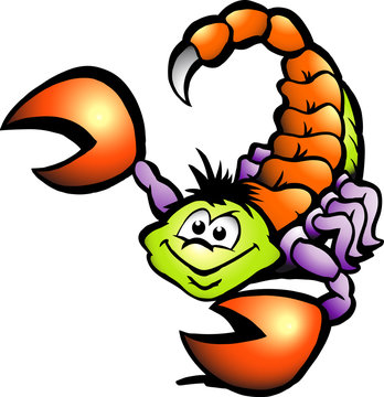 Hand-drawn Vector illustration of an Danger Scorpion