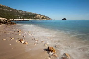 Crédence de cuisine en verre imprimé Côte Beach with awesome rocks.