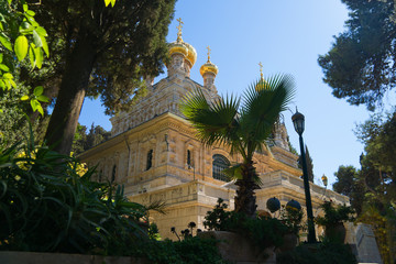 Saint Maria Magdalena orthodox monastery in Jerusalem