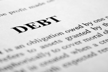 Fototapeta premium Debt