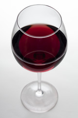 Red wine glass