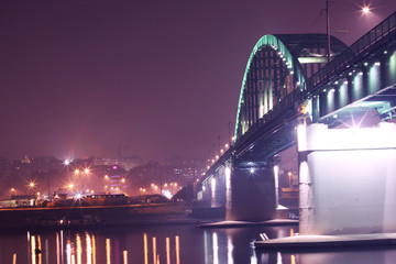 Obraz premium Bridge By Night