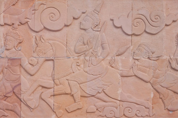 Carving of thai culture