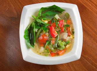 Minestrone vegetable soup