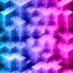Abstract gradient cube background