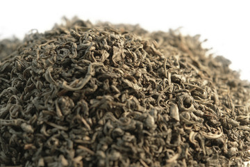 pile of chinese gunpowder tea