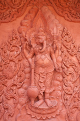 Hindu god statue in Thai temple,Koh samui,Thailand