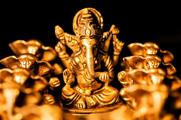 Ganesha amongst Ganesha's close up