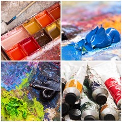 Collage peinture
