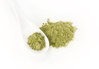 green nutrition food powder