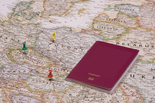 map and passport