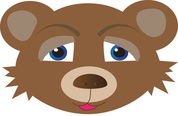 bears head illustration