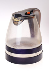 Glass kettle.