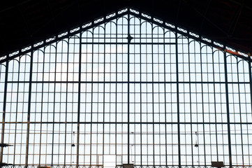 Obraz premium Abstract industrial building