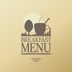 Breakfast Menu Card Design template