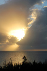 Fototapeta premium Caribbean Sea Sunset