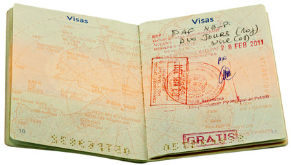 passeport ouvert