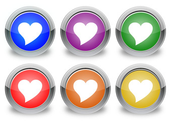 Card symbol "6 buttons of different colors"