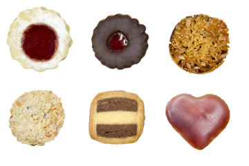 Auswahl an leckeren Weihnachtsplätzchen